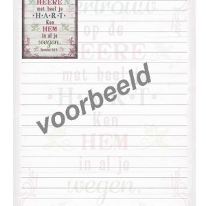 Notitieblok Vertrouw op de Heere