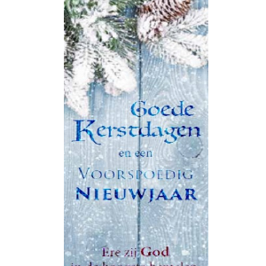 Boekenlegger Goede Kerstdagen