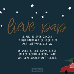 Enkele kaart Lieve pap