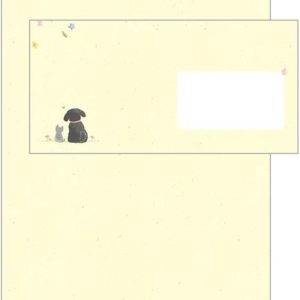 Briefpapier hondje en poesje