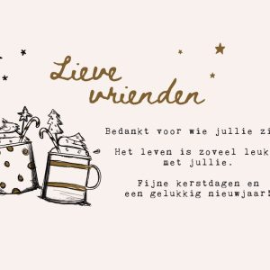 Enkele kaart Lieve vrienden