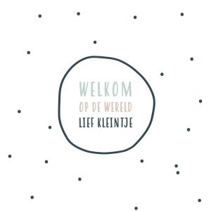 Ansichtkaart Welkom op de wereld