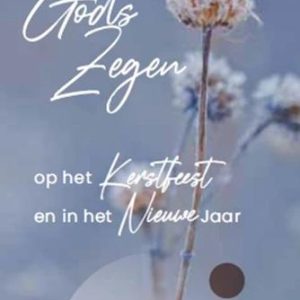 Minikaartje Gods zegen op het kerstfeest