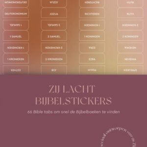 Zij Lacht bijbelstickers