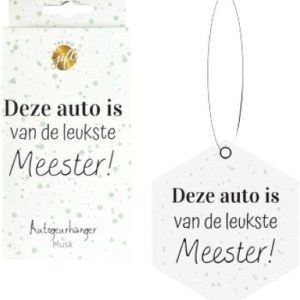 Autogeurhanger Leukste meester