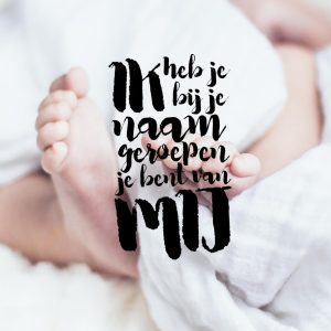 Kaart Ik heb je bij je naam geroepen