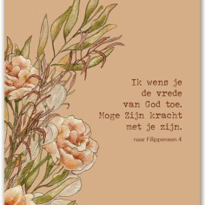 Ik wens je de vrede van God toe