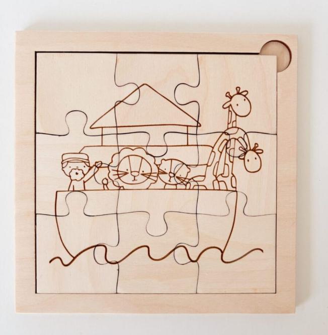 Houten puzzel Ark van Noach