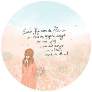 Cirkelkaart Zoals Hij voor de bloemen zorgt