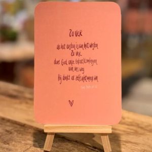 Ansichtkaart Zover het oosten is van het westen