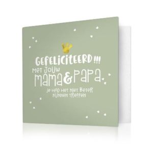Dubbele kaart - Mama En Papa