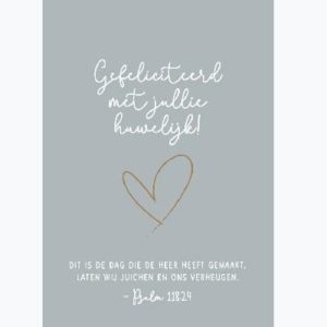 Enkele kaart – Gefeliciteerd met jullie huwelijk