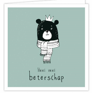 Dubbele kaart Heel veel beterschap