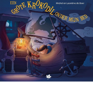 Een grote krokodil onder mijn bed - kleurboek