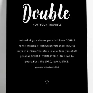 Kaart Double for your trouble