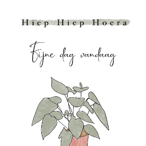 Enkele kaart Hiep hiep hoera