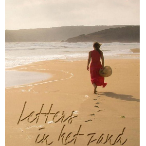 Letters in het zand