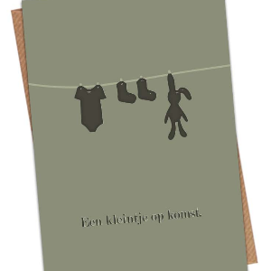 Enkele kaart Een kleintje op komst