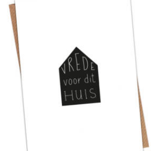 Enkele kaart Vrede voor dit huis
