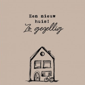 Interieurbord Een nieuw huis