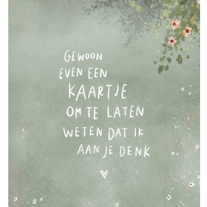 Enkele kaart Gewoon even een kaartje