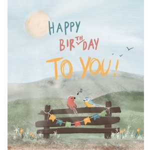 Enkele kaart Happy Birthday to you