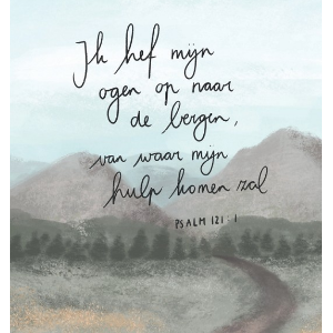 Enkele kaart Ik hef mijn ogen