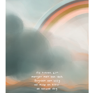 Minikaart Een boog vol hoop en kleur