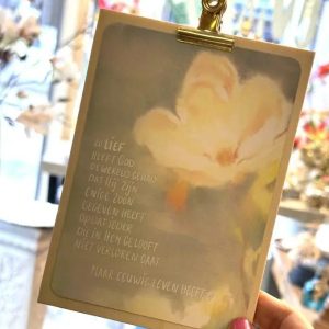 Ansichtkaart Zo lief heeft god de wereld gehad