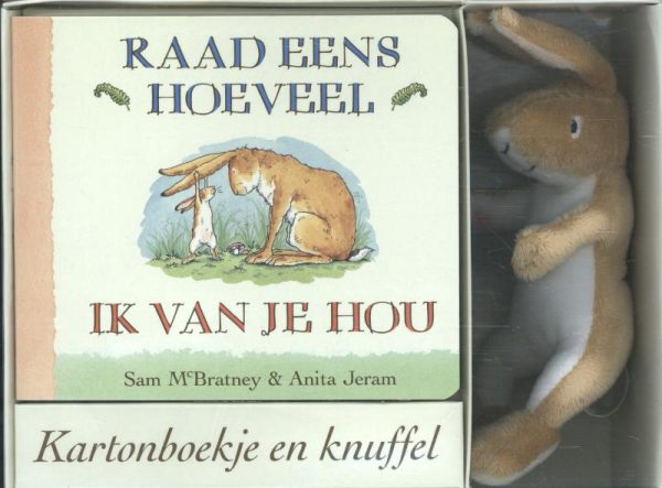 Raad eens hoeveel ik van je + knuffel