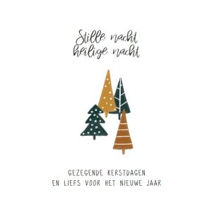 Enkele kaart Stille nacht, heilige nacht