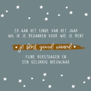 Enkele kaart Je bent goud waard