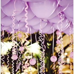 Ansichtkaart Paarse ballonnen