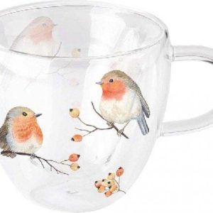 Theeglas Roodborstje