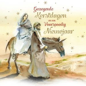 Doosje kerstkaarten 10.st. Gezegende Kerstdagen en een Voorspoedig Nieuwjaar