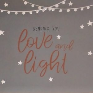 Enkele kaart Sending you love and light