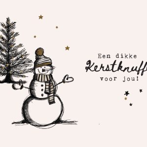 Enkele kaart Dikke kerstknuffel