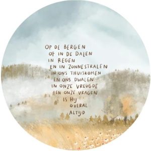 Muurcirkel Op de bergen of in de dalen