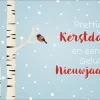 Dubbele kerstkaart met tekst Prettige kerstdagen en een gelukkig nieuwjaar - Afbeelding 2