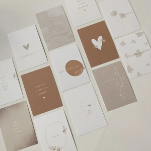 Lieve woordjes minikaartjes