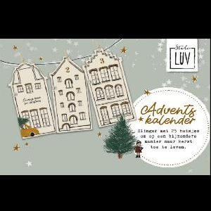 Adventsslinger met 25 huisjes