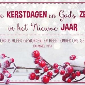 Map Kerstkaarten Fijne Kerstdagen/Gods zegen