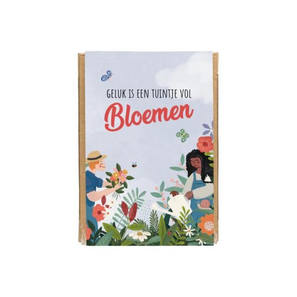 Doosje blossombs Geluk is een tuintje vol bloemen