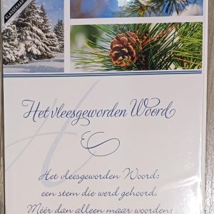 Kerstkaart Het vleesgeworden woord