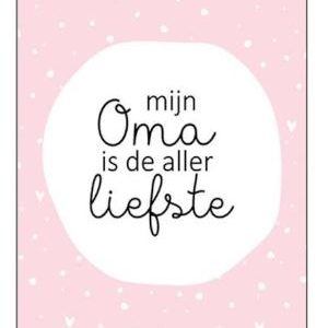 Enkele kaart Mijn oma is de allerliefste