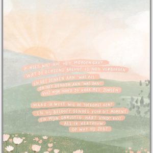 Enkele kaart Ik weet niet hoe het morgen gaat