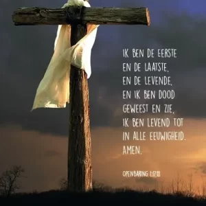 Paaskaart Ik ben de eerste en de laatste