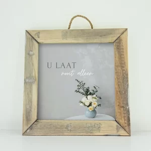 Schilderij Square U laat nooit alleen