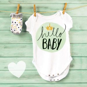 Minikaartje Hello baby