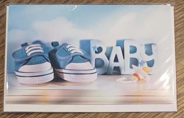 Ansichtkaart Baby blauw